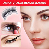 Reusable 3D Mink Lashes Natural False Eyelashes Self Adhesive Fake Glue Free Makeup Eyelash Extension Silk - V.I.P Digital Presence