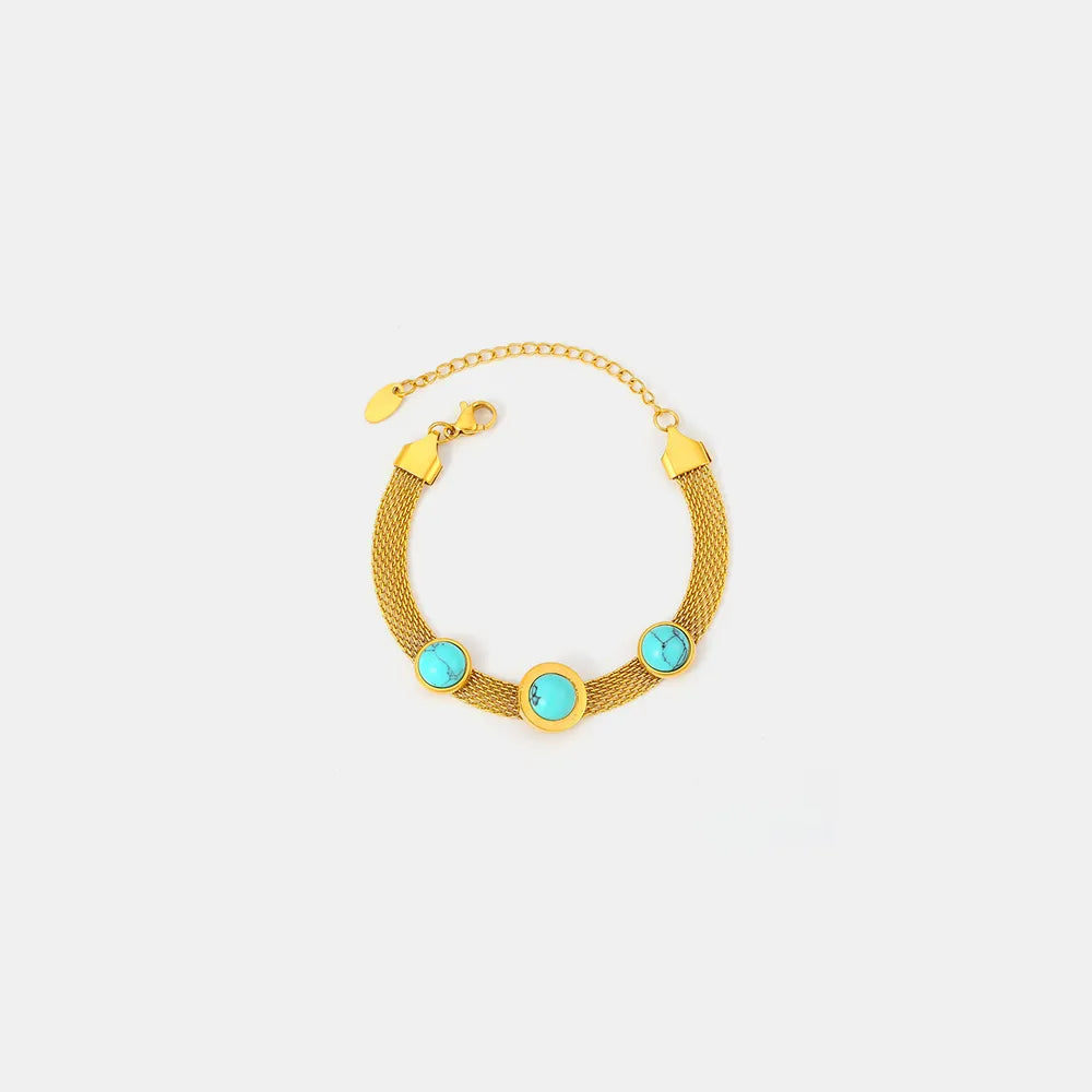 Turquoise Titanium Steel Bracelet - V.I.P Digital Presence