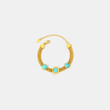 Turquoise Titanium Steel Bracelet - V.I.P Digital Presence