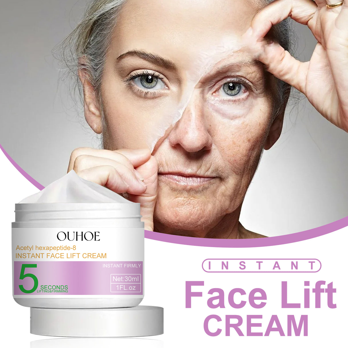 Anti-Wrinkle Facial Lifting Cream Lighten Fine Lines Repair Dull Deep Hydrating Moisturizing And Brightening Cream