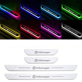 Acrylic Universal Car Led Welcome Pedal Light Led Moving Door Scuff Led Door Sill Scuff Plate car logo  4PCS Set - V.I.P Digital Presence