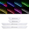 Acrylic Universal Car Led Welcome Pedal Light Led Moving Door Scuff Led Door Sill Scuff Plate car logo  4PCS Set - V.I.P Digital Presence