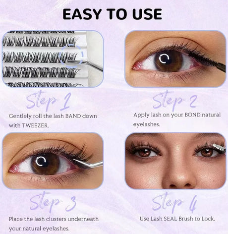 Hot Sales Natural looks 120 Clusters False Eyelash DIY Eye Lash Extension Kit Make Up Segmented Eyelashes - V.I.P Digital Presence
