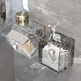 Toilet mirror cabinet storage box makeup cotton remover cotton swab box wall mounted flip cover washbasin bathroom storage rack - V.I.P Digital Presence