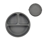 Children's Silicone Dinner Plate Infant Feeding Tableware Set Baby's Complementary Food Division Big Suction Cup Smiling Face Silicone Dinner Plate - V.I.P Digital Presence