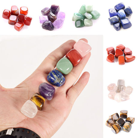 Seven Chakra Stone 7 Colors Set Yoga Chakra Irregular Reiki Healing Crystals Stone Polished Individual Stones Comfortable - V.I.P Digital Presence
