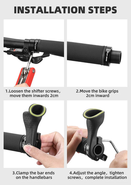 Ergonomic Design MTB Bicycle Road Gravel Mountain Bike Handlebar Bar Ends Gravel Bike Accessories Bike Grips - V.I.P Digital Presence