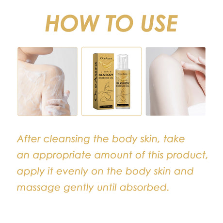 Liquid Silk Body Essence Oil, Firming Skin Filling Water Tender Skin Moist Fresh And Not Greasy Skin Oil - V.I.P Digital Presence