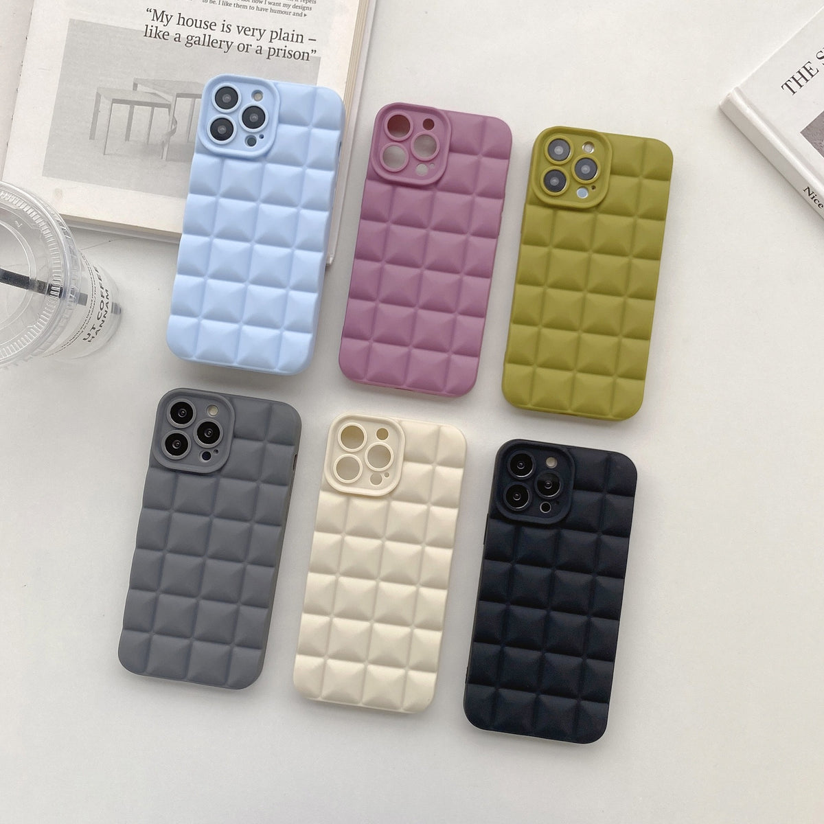 3D Lattice Suitable Apple iPhone Phone Case 14max Angel Eyes 12pro Transparent TPU13/XR Soft Case - V.I.P Digital Presence