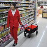 Folding Wagon Garden Shopping Beach Cart