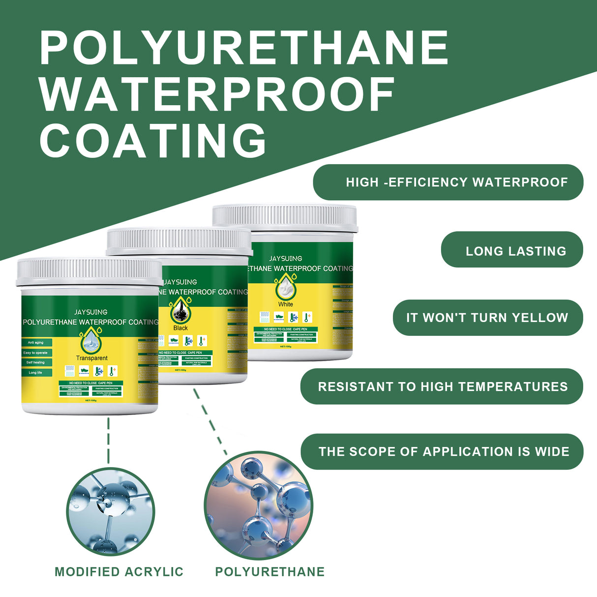 Polyurethane Waterproof Coating, Roof Bathroom Pipe Leakproof Smashing Brick Transparent Waterproofing Agent Wall Paint - V.I.P Digital Presence