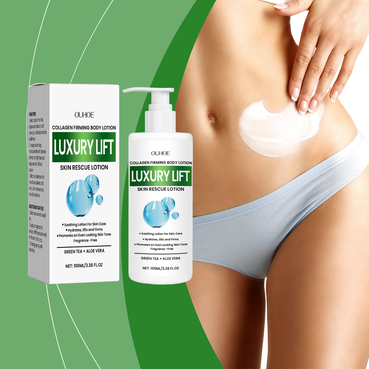 Firming Body Lotion, Gently Moisturizes Dry Body Skin, Hydrates, Tightens And Lightens Fine Lines