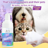 Cat Dry Shampoo Bubbles Pet No-Rinse Deodorizing and Fragrant Teddy No-Wash - V.I.P Digital Presence