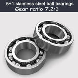 7.2:1 Digital Fishing Baitcasting Reel With Accurate Line Counter Large Display Bite Alarm Counting or Carbon Sea Fishing Rod - V.I.P Digital Presence