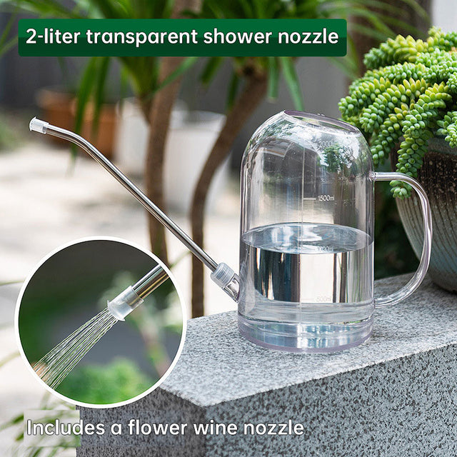 New 1.5L garden watering can, large-capacity detachable watering device, stainless steel long-spout home garden supplies - V.I.P Digital Presence