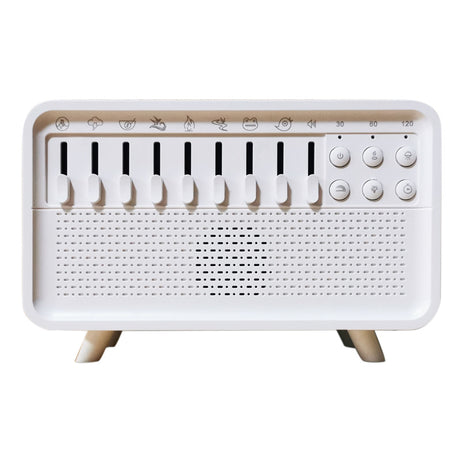 8 - Adjustable - White - Noise Air Aroma Diffuser Humidifier with Night Light and Bluetooth Speaker - V.I.P Digital Presence