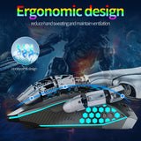 Lightweight hollow hole mouse, wireless rechargeable gaming light emitting computer, laptop, office mouse - V.I.P Digital Presence