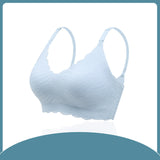 One-Piece Fixed Cup Nursing Underwear Non-Marking No Steel Ring Gathering Pregnancy Comfortable Postpartum Breastfeeding Bra - V.I.P Digital Presence
