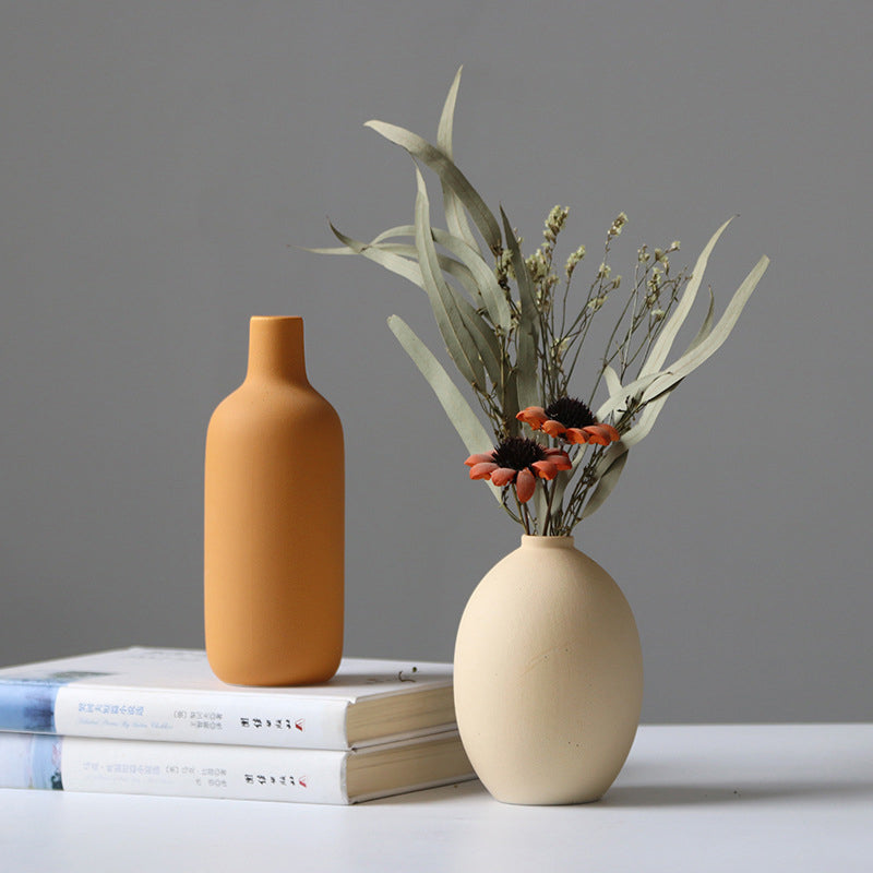 Ceramic vase set three piece set vase decoration and decoration home decor living room flower arrangement modern floral ware - V.I.P Digital Presence