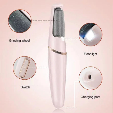 Electric Pedicure Tools Foot Care File Leg Heels Remove Hard Cracked Dead Skin Callus Remover Feet Clean Care Machine - V.I.P Digital Presence