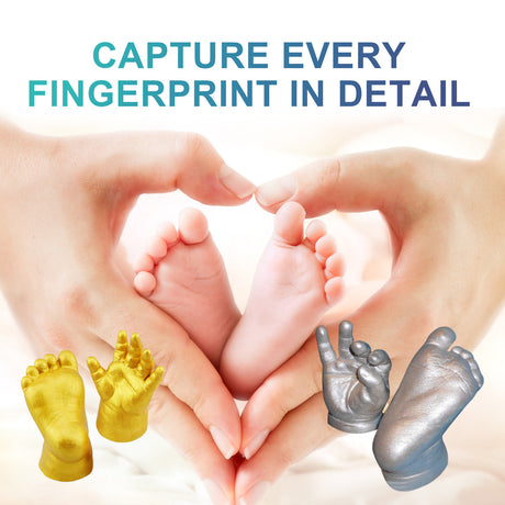 DOWMOO Diy For Love Keepsake Hands Casting Kit, Clone Powder Model Powder 3d Three-Dimensional Hand And Foot Film Technology Souvenir - V.I.P Digital Presence