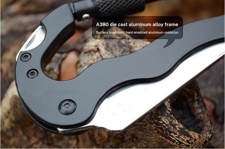 5 in 1 Outdoor Multi Function Mountaineering Buckle Fast Hanging Buckle Cross Screwdriver Carabiner Bottle Opener Wine Opener - V.I.P Digital Presence