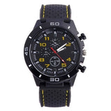 Rubber Fashion Sports Men's Watch Car Line Strap Silicone Student Watch - V.I.P Digital Presence