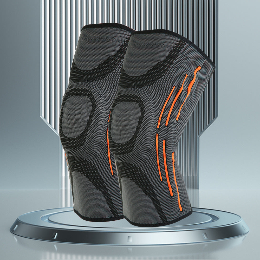 Silicone Spring Orange Strip Knee Protector Professional Jump Rope Knee Meniscus Protective Cover Knee Joint Sheath Running - V.I.P Digital Presence