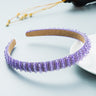 Hair Hoop Hand-Woven Beaded Headband Female Baroque Sponge Hair Bundle Korean Face Wash Hair Accessories - V.I.P Digital Presence
