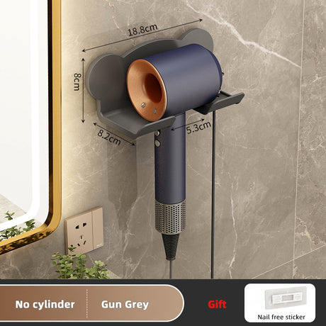 Hair Dryer Rack Bathroom Comb Shaver Face Washing Milk Wall Hanging Storage Rack - V.I.P Digital Presence