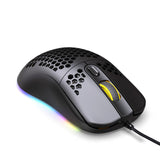 Hollow hole mouse RGB gaming luminous computer office mouse - V.I.P Digital Presence