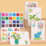 Pintura para dibujar con los dedos para niños, para jardín de infantes, con colores de barro, para grafitis de bebés, herramienta de dibujo, puntillismo en la palma.