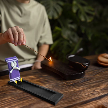 Towelie Servietsky Incense Stick Holder, realistic handmade crafts, home decor, ideal for meditation and yoga. - V.I.P Digital Presence