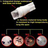 10Pcs T10 W5W Ceramic 3D LED Waterproof Wedge Licence Plate Lights WY5W Turn Side Lamp Car Reading Dome Light Auto Parking Bulb - V.I.P Digital Presence
