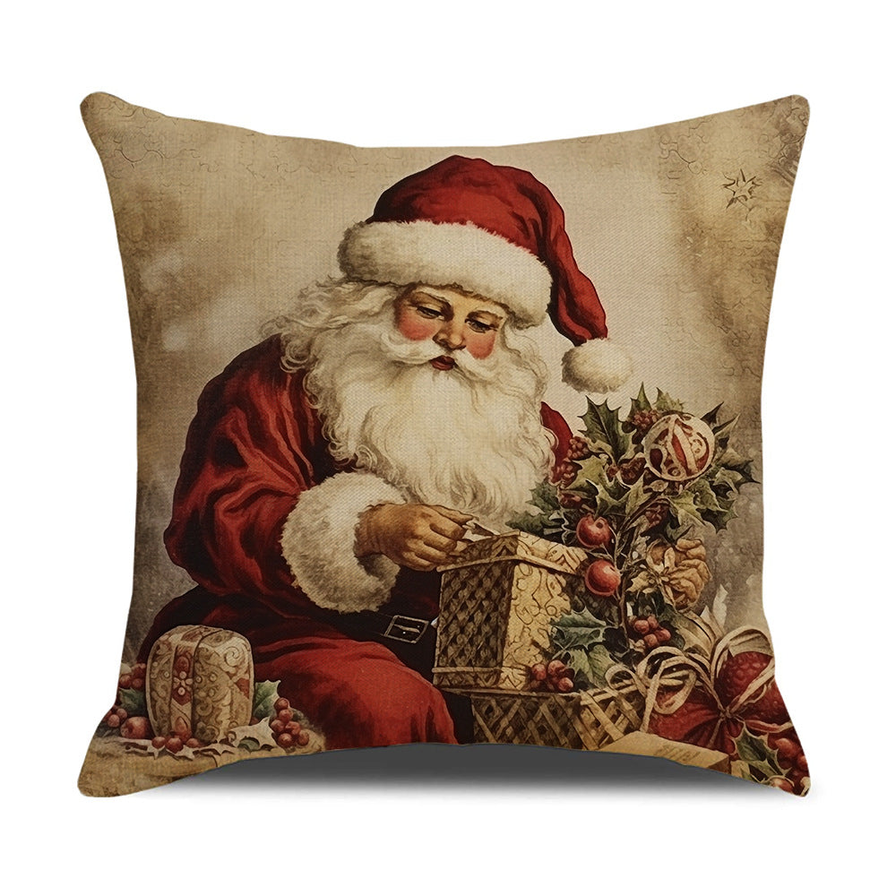 Nordic style Santa Claus Pillow Cover Christmas Tree Decoration Sofa Cushion Home Furnishings - V.I.P Digital Presence