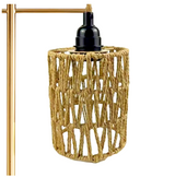 Paper rope lampshade hand woven bamboo lampshade Bohemian style lampshade ﻿ - V.I.P Digital Presence