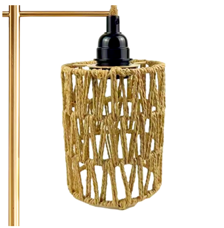 Paper rope lampshade hand woven bamboo lampshade Bohemian style lampshade ﻿ - V.I.P Digital Presence