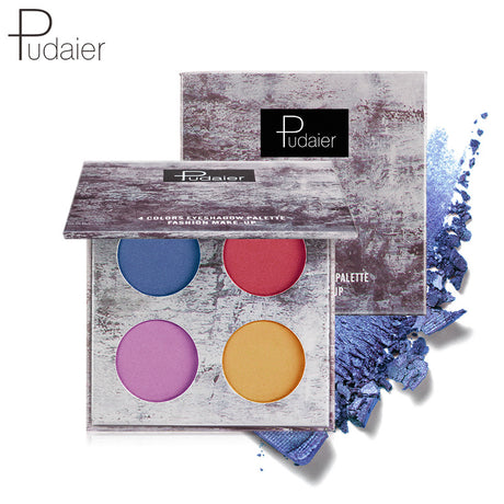 Pudaier Ink Landscape Four-color Eyeshadow Palette Matte Pearlescent Waterproof and Sweatproof Eyeshadow Makeup - V.I.P Digital Presence