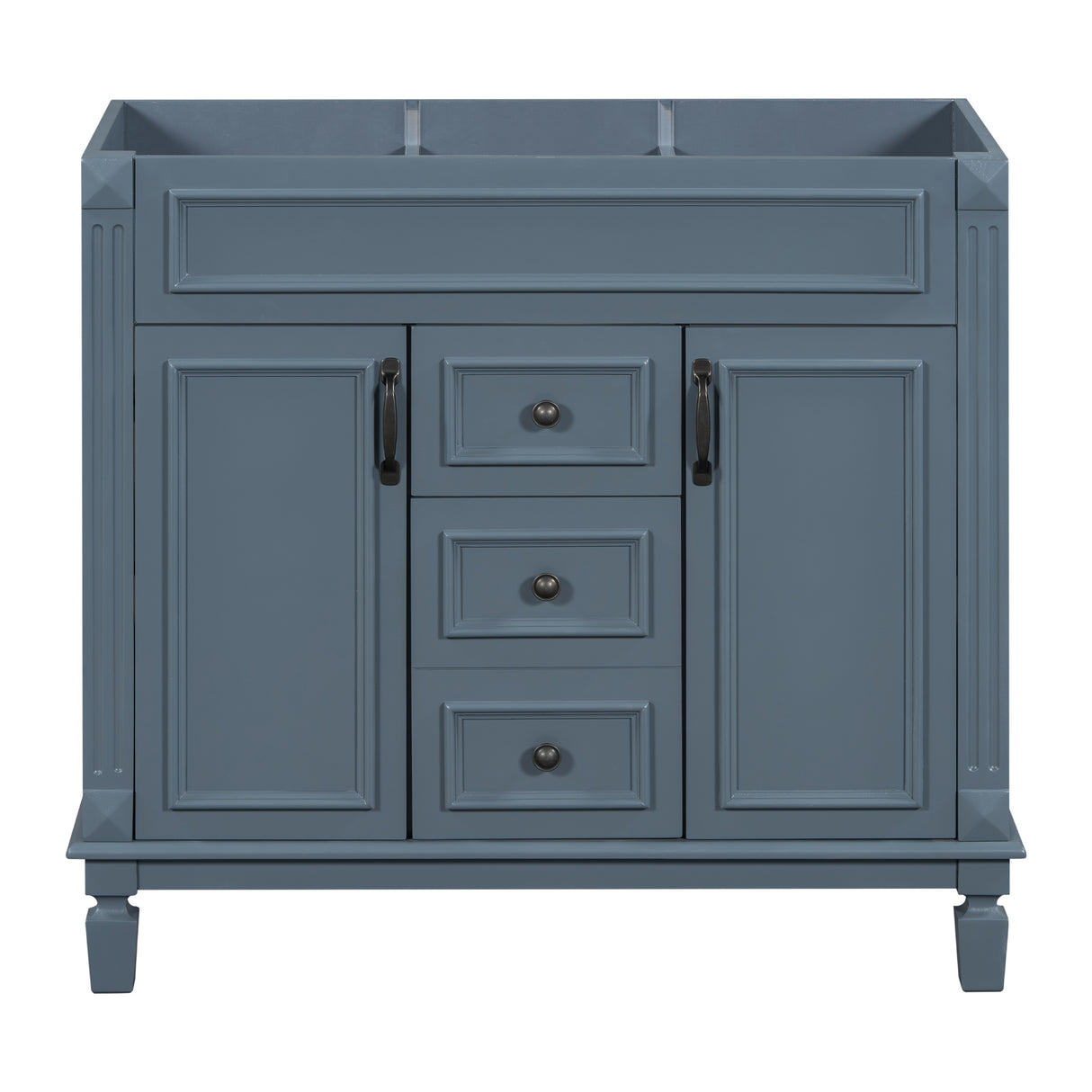 36'' Bathroom Vanity without Top Sink Cabinet only Modern Bathroom Storage Cabinet with 2 Soft Closing Doors and 2 Drawers - V.I.P Digital Presence