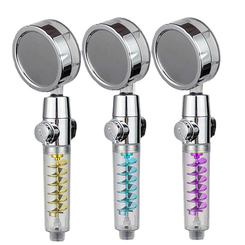 Supercharged Shower Water Purification Filtration Bathroom Shower Head Hand Held Shower Shower Head Double Large Turbo Cyclone - V.I.P Digital Presence