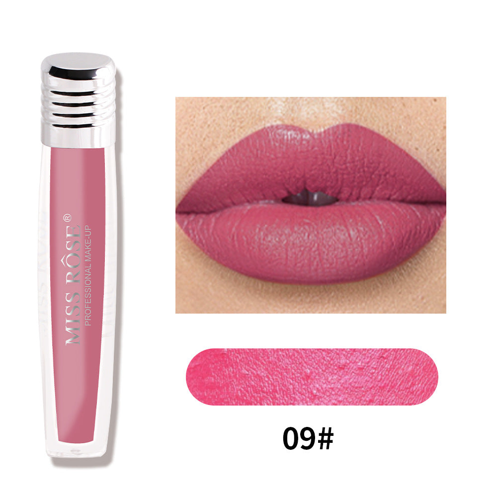 Candy Pearl Lip Gloss Liquid Matte Lip Gloss Without Color Loss And Non-Sticky Cup Velvet Lip Glaze - V.I.P Digital Presence