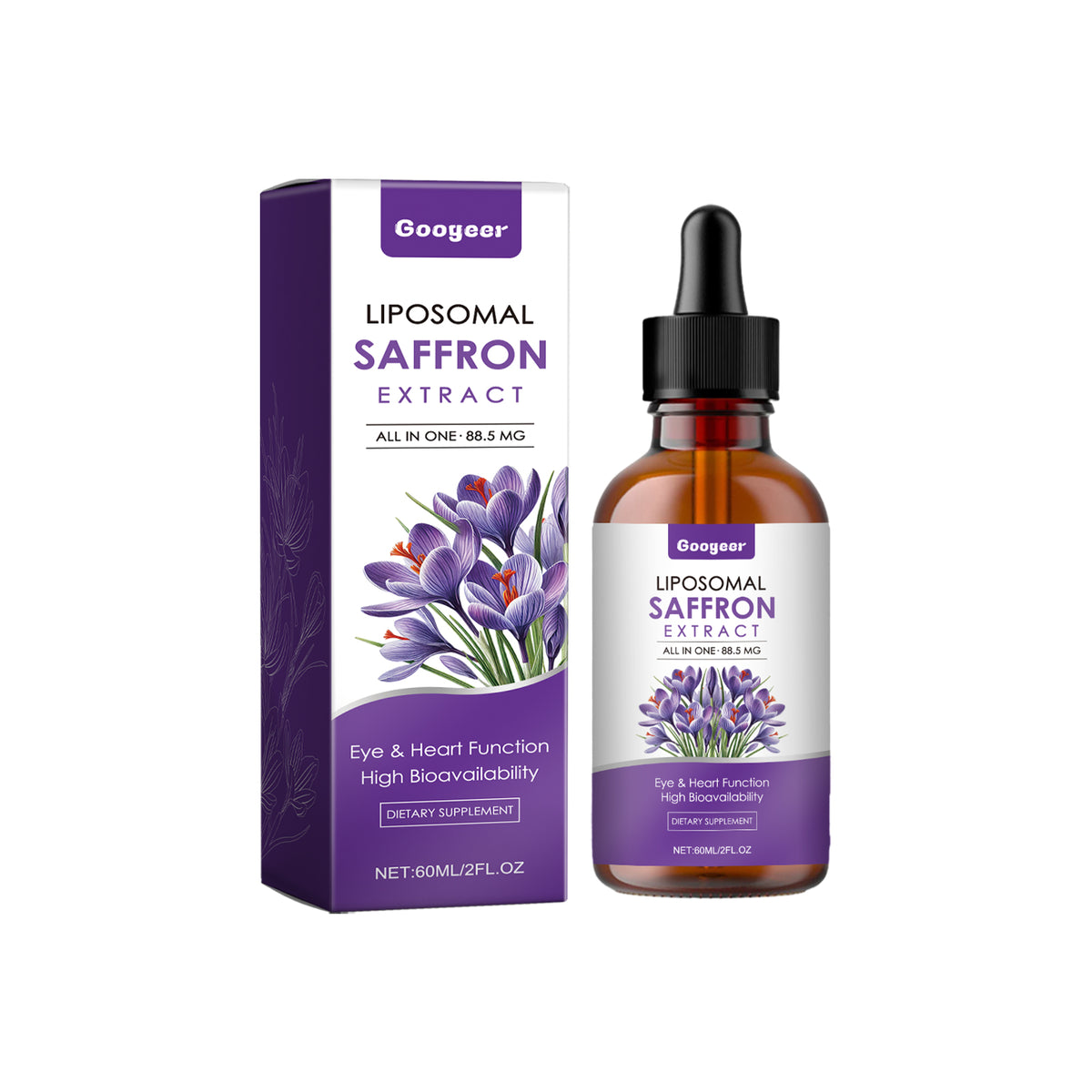 Saffron Supplement Drops, Dietary Supplement Body Therapy Body Care - V.I.P Digital Presence