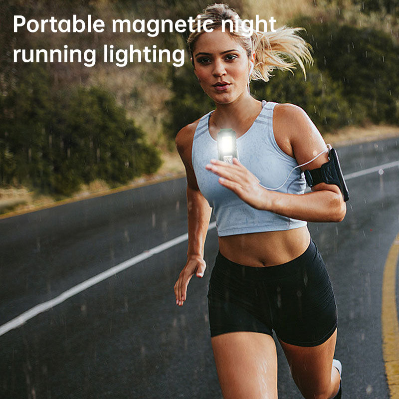 Outdoor Sports Night Running Safety Warning Light Field Floodlight Magnetic Suction Illumination Street Lamp Clip Cap Running Light - V.I.P Digital Presence