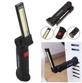 Foldable Flexible Hand Torch Work Light Magnetic Inspection Lamp COB LED Flashlight  Built in Battery USB Charging Port