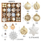 Christmas decoration 6cm electroplated ball plastic ball special-shaped painted Christmas ball gift Christmas tree pendant - V.I.P Digital Presence