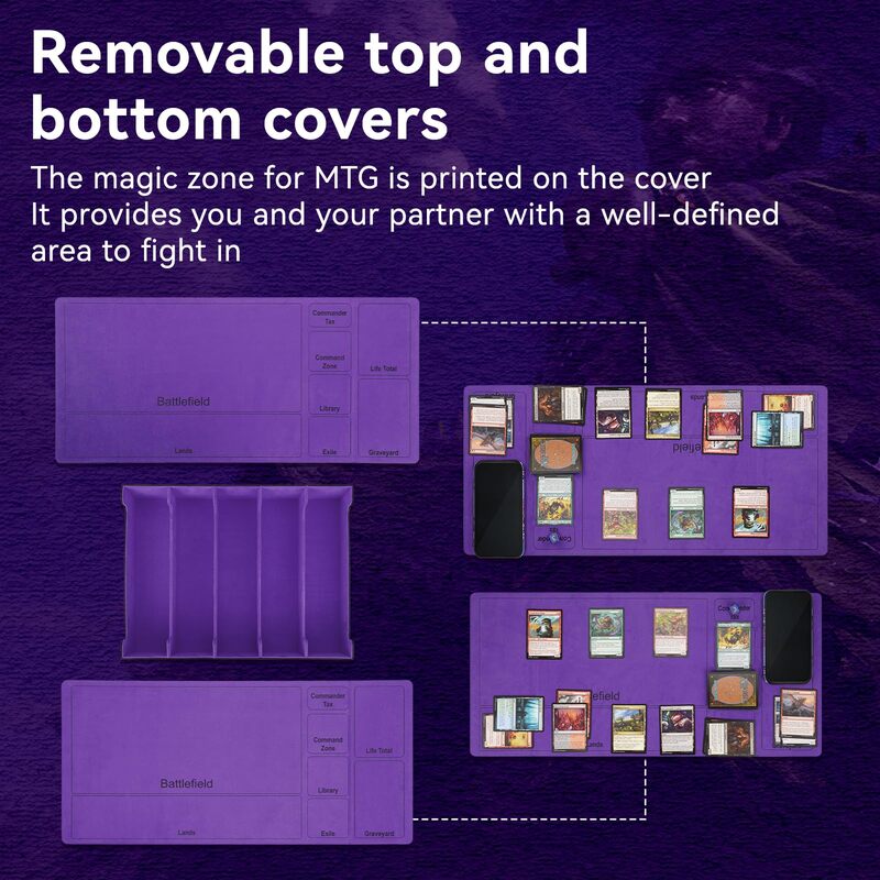 3800+ Capacity Card Storage Box. Includes 20 Dividers, 5 Supporters, Leather Magnetic Closure. Great for YuGiOh & MTG Cards. - V.I.P Digital Presence