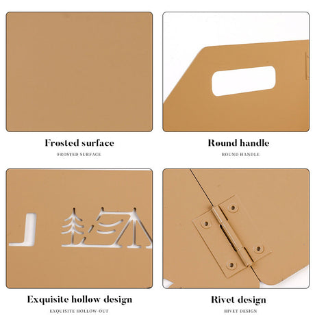 Outdoor stove enclosure wind shield camping wind shield shielding plate cassette stove folding gas stove stove wind shield - V.I.P Digital Presence