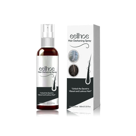 Hair Darkening Spray, Natural Black Hair Cover White Hair Smooth Shiny Moisturizing Dense Hair Conditioning Spray - V.I.P Digital Presence