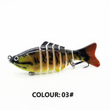 Multi Jointed Fishing Lure Sinking Artificial Wobbler Bait Hard Bait Swimbait 10cm/15.7g Fishing Tackle 7 Sections Crankbait - V.I.P Digital Presence