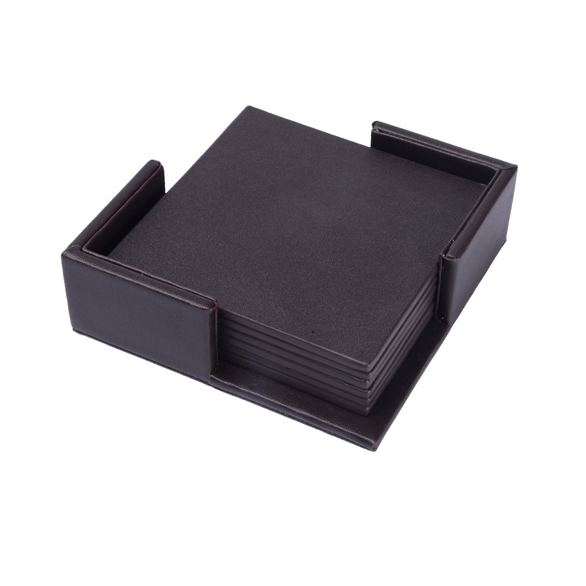 Creative PU leather coaster Exquisite insulated tea water cushion Square leather coaster - V.I.P Digital Presence